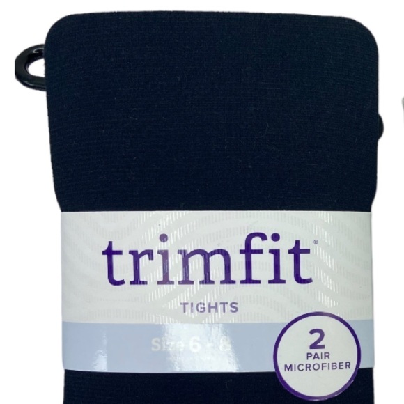 Trimfit Girls 2-pack Microfiber Tights 4 Pairs Total 
Size 6 - 8 NWT - Picture 3 of 10